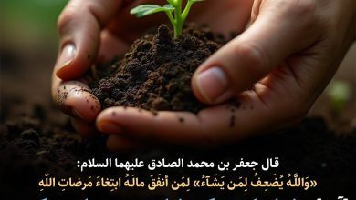 حدیث پاداش الهی برای انفاق با نیت خالص از امام صادق علیه السلام