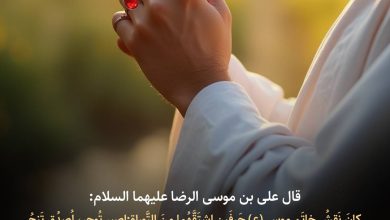 حدیث پیام انگشتران پیامبران از امام رضا علیه السلام