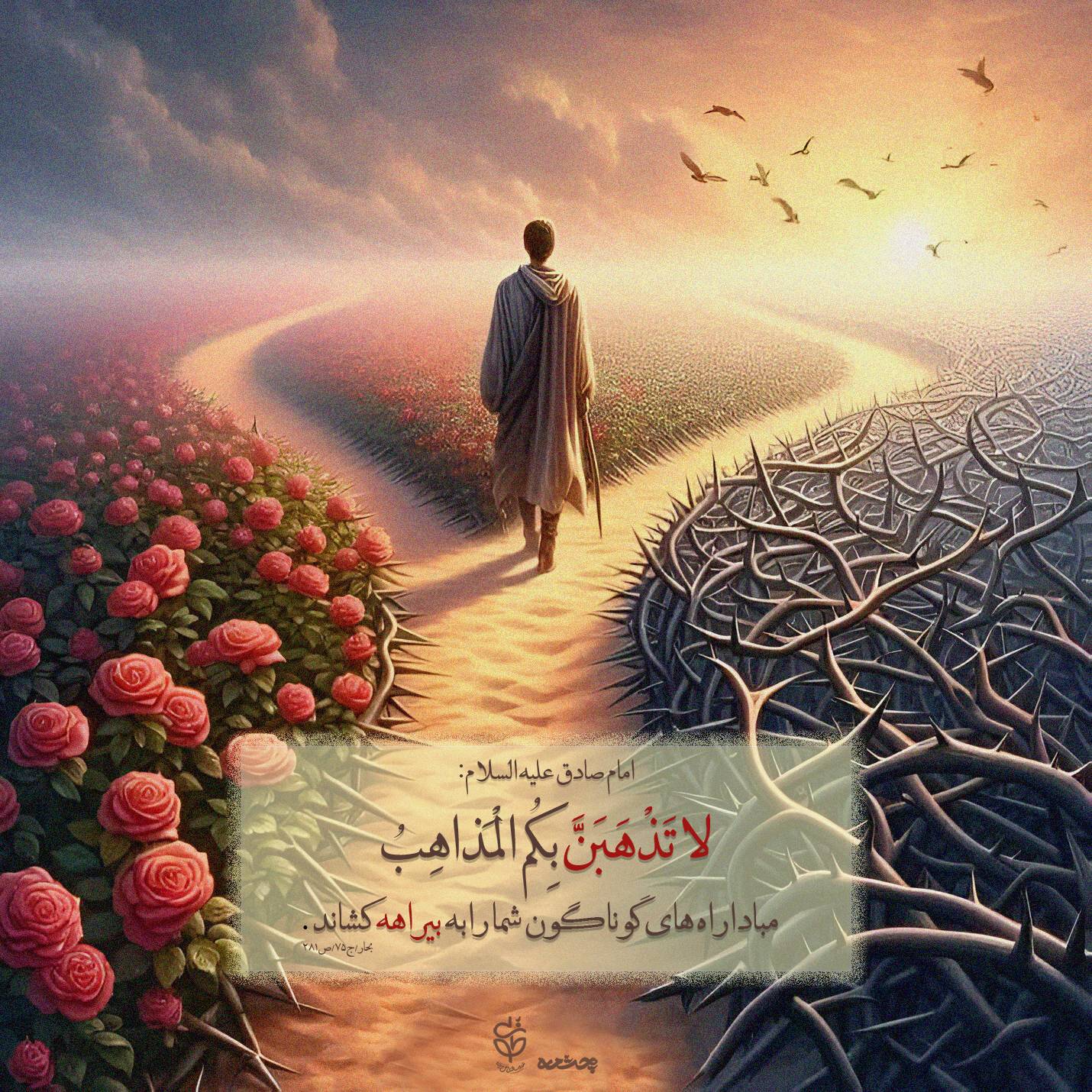 حدیث ثبات در مسیر حق از امام صادق علیه السلام